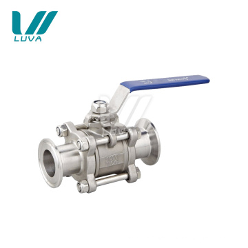 3 pc stainless steel clamp ball valve